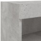 vidaXL Muebles TV pared con LED 5 pzas madera ingeniería gris hormigón