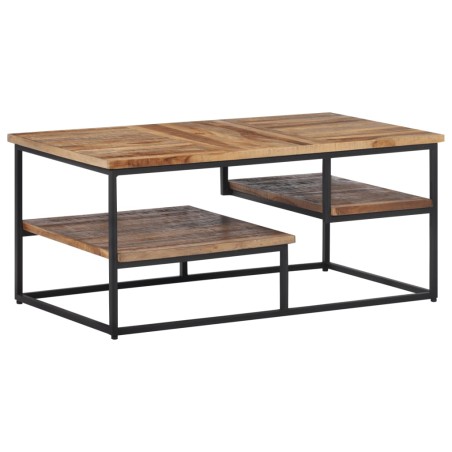 vidaXL Mesa de centro teca reciclada maciza 90x50x39 cm