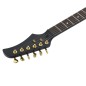 vidaXL Guitarra eléctrica principiantes con funda negro dorado 4/4 39" vidaXL Guitarra eléctrica principiantes con funda negro dorado 4/4 39"