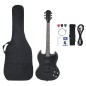 vidaXL Guitarra eléctrica para principiantes con funda negro 4/4 39" vidaXL Guitarra eléctrica para principiantes con funda negro 4/4 39"