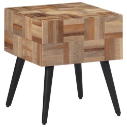 vidaXL Mesa auxiliar teca reciclada maciza 40x40x45 cm