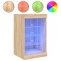 vidaXL Aparador con luces LED roble Sonoma 41x37x67 cm vidaXL Aparador con luces LED roble Sonoma 41x37x67 cm