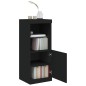 vidaXL Aparador con luces LED negro 41x37x100 cm vidaXL Aparador con luces LED negro 41x37x100 cm