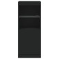 vidaXL Aparador con luces LED negro 41x37x100 cm vidaXL Aparador con luces LED negro 41x37x100 cm