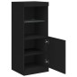vidaXL Aparador con luces LED negro 41x37x100 cm vidaXL Aparador con luces LED negro 41x37x100 cm
