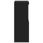 vidaXL Aparador con luces LED negro 41x37x100 cm vidaXL Aparador con luces LED negro 41x37x100 cm