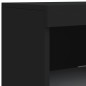 vidaXL Aparador con luces LED negro 41x37x100 cm vidaXL Aparador con luces LED negro 41x37x100 cm