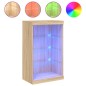 vidaXL Aparador con luces LED roble Sonoma 60,5x37x100 cm vidaXL Aparador con luces LED roble Sonoma 60,5x37x100 cm
