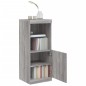 vidaXL Aparador con luces LED gris Sonoma 41x37x100 cm vidaXL Aparador con luces LED gris Sonoma 41x37x100 cm
