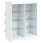 vidaXL Aparador con luces LED blanco 81x37x100 cm