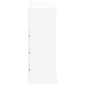 vidaXL Aparador con luces LED blanco 81x37x100 cm