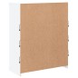 vidaXL Aparador con luces LED blanco 81x37x100 cm