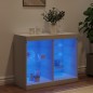vidaXL Aparador con luces LED blanco 81x37x67 cm vidaXL Aparador con luces LED blanco 81x37x67 cm