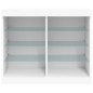 vidaXL Aparador con luces LED blanco 81x37x67 cm vidaXL Aparador con luces LED blanco 81x37x67 cm