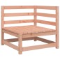 vidaXL Sofá esquinero de jardín madera maciza abeto Douglas 70x70x67cm