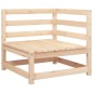 vidaXL Sofás esquineros de jardín 2 uds madera maciza pino 70x70x67 cm vidaXL Sofás esquineros de jardín 2 uds madera maciza pino 70x70x67 cm