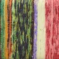 vidaXL Banco de tela chindi y madera maciza de mango multicolor 160 cm