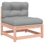 vidaXL Sofá jardín sin reposabrazos con cojines madera maciza Douglas vidaXL Sofá jardín sin reposabrazos con cojines madera maciza Douglas