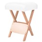 vidaXL Taburete de masaje plegable con asiento 12 cm de grosor blanco vidaXL Taburete de masaje plegable con asiento 12 cm de grosor blanco