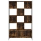 vidaXL Estantería madera de ingeniería roble ahumado 102x28x172 cm vidaXL Estantería madera de ingeniería roble ahumado 102x28x172 cm