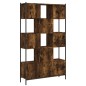 vidaXL Estantería madera de ingeniería roble ahumado 102x28x172 cm vidaXL Estantería madera de ingeniería roble ahumado 102x28x172 cm
