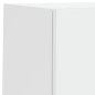 vidaXL Muebles de TV de pared con luces LED 4 piezas blanco vidaXL Muebles de TV de pared con luces LED 4 piezas blanco