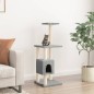 vidaXL Rascador para gatos con postes de sisal gris claro 104 cm vidaXL Rascador para gatos con postes de sisal gris claro 104 cm