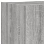vidaXL Muebles de TV de pared con luces LED 4 piezas gris Sonoma