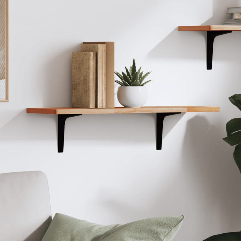 vidaXL Estante de pared madera maciza de haya 60x20x1,5 cm vidaXL Estante de pared madera maciza de haya 60x20x1,5 cm