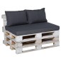 Madison Conjunto de cojines de palets Panama gris Madison Conjunto de cojines de palets Panama gris