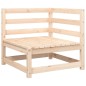 vidaXL Sofá de equina con cojines madera maciza de pino vidaXL Sofá de equina con cojines madera maciza de pino