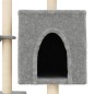 vidaXL Rascador para gatos con postes de sisal gris claro 117 cm vidaXL Rascador para gatos con postes de sisal gris claro 117 cm
