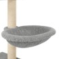 vidaXL Rascador para gatos con postes de sisal gris claro 117 cm vidaXL Rascador para gatos con postes de sisal gris claro 117 cm