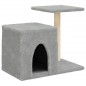 vidaXL Rascador para gatos con postes de sisal gris claro 50,5 cm vidaXL Rascador para gatos con postes de sisal gris claro 50,5 cm