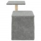 vidaXL Rascador para gatos con postes de sisal gris claro 50,5 cm vidaXL Rascador para gatos con postes de sisal gris claro 50,5 cm