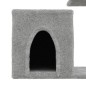 vidaXL Rascador para gatos con postes de sisal gris claro 50,5 cm vidaXL Rascador para gatos con postes de sisal gris claro 50,5 cm