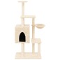vidaXL Rascador para gatos con postes de sisal crema 131 cm vidaXL Rascador para gatos con postes de sisal crema 131 cm