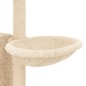 vidaXL Rascador para gatos con postes de sisal crema 131 cm vidaXL Rascador para gatos con postes de sisal crema 131 cm