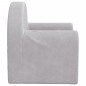 vidaXL Sofá para niños felpa suave gris claro vidaXL Sofá para niños felpa suave gris claro