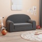 vidaXL Sofá cama de niños 2 plazas felpa suave gris antracita vidaXL Sofá cama de niños 2 plazas felpa suave gris antracita