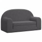 vidaXL Sofá cama de niños 2 plazas felpa suave gris antracita vidaXL Sofá cama de niños 2 plazas felpa suave gris antracita