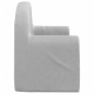 vidaXL Sofá para niños de 2 plazas felpa suave gris claro vidaXL Sofá para niños de 2 plazas felpa suave gris claro