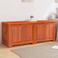 vidaXL Baúl de almacenamiento con tapa madera maciza de acacia marrón