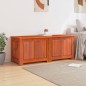 vidaXL Baúl de almacenamiento con tapa madera maciza de acacia marrón