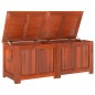 vidaXL Baúl de almacenamiento con tapa madera maciza de acacia marrón