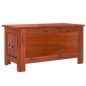 vidaXL Baúl de almacenamiento con tapa madera maciza de acacia marrón vidaXL Baúl de almacenamiento con tapa madera maciza de acacia marrón