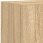 vidaXL Muebles TV pared con LED 4 pzas madera ingeniería roble Sonoma vidaXL Muebles TV pared con LED 4 pzas madera ingeniería roble Sonoma