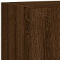 vidaXL Muebles TV pared con LED 5 pzas madera ingeniería marrón roble vidaXL Muebles TV pared con LED 5 pzas madera ingeniería marrón roble