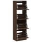 vidaXL Mueble zapatero 4 cajones abatibles marrón roble 60x42x204 cm vidaXL Mueble zapatero 4 cajones abatibles marrón roble 60x42x204 cm