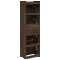 vidaXL Mueble zapatero 4 cajones abatibles marrón roble 60x42x204 cm vidaXL Mueble zapatero 4 cajones abatibles marrón roble 60x42x204 cm